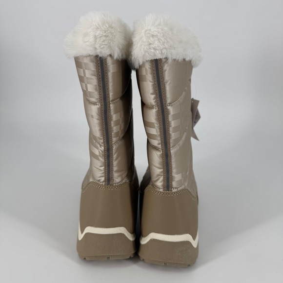 Lands' End Youth 7 Winter Snow Boots Faux Fur Thermolite Women 8–8.5 - Picture 4 of 8